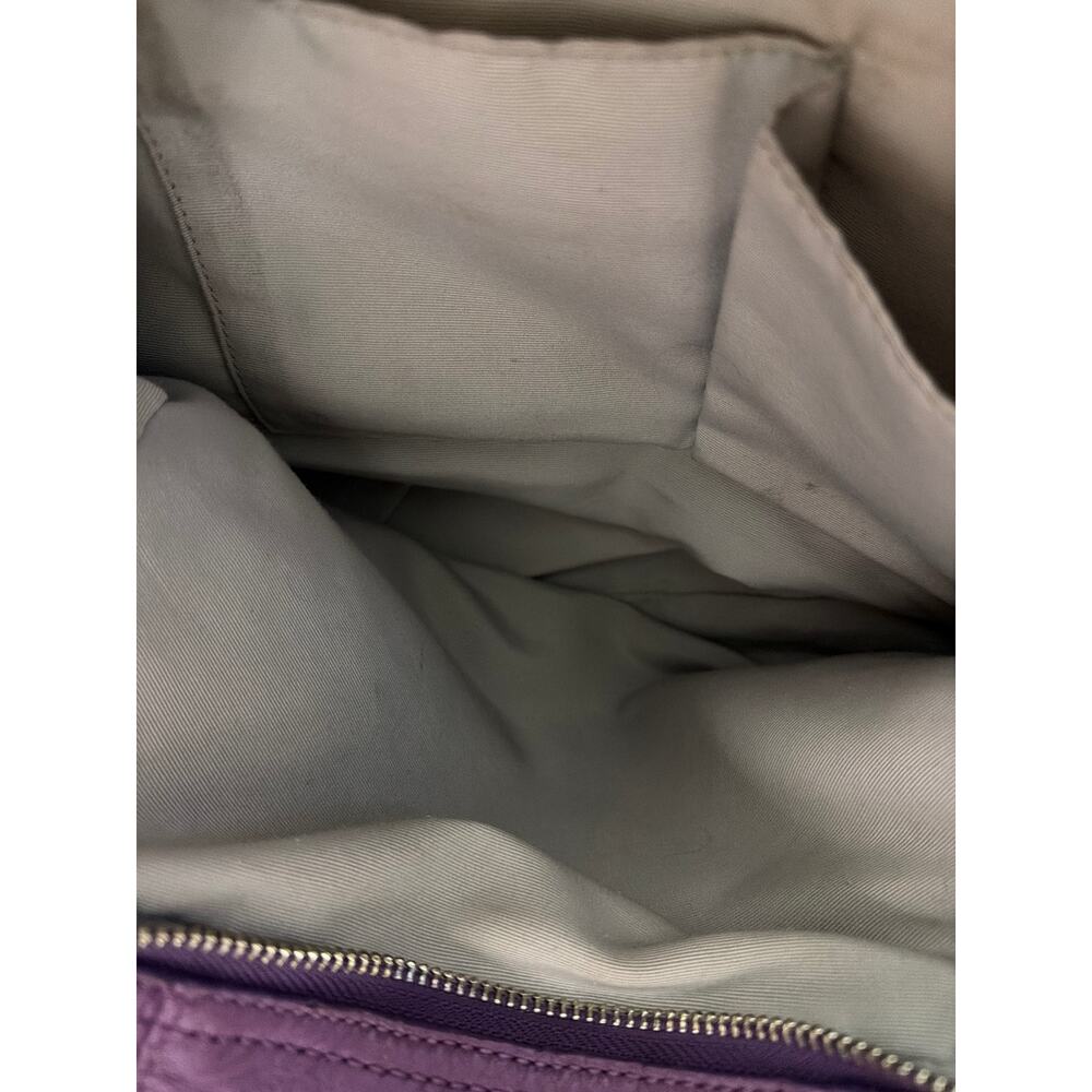Coach Soho Lynn Hobo Bag Purple Lavender Leather Shoulder B - Picture 10 of 10